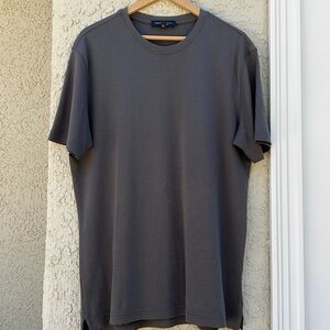 💚Robert Barakett Montreal Pima Cotton Grey Short Sleeve Casual Men Tshirt Sz XL